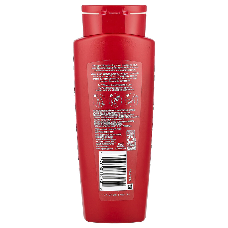 Old Spice Swagger, Гель для душа с ароматом кедра, 473 мл — фото 2