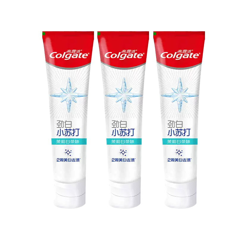 

COLGATE Жесткая белая зубная паста с пищевой содой очищение, освежение дыхания, удаление пятен с зубов, отбеливание 180г/180г*3