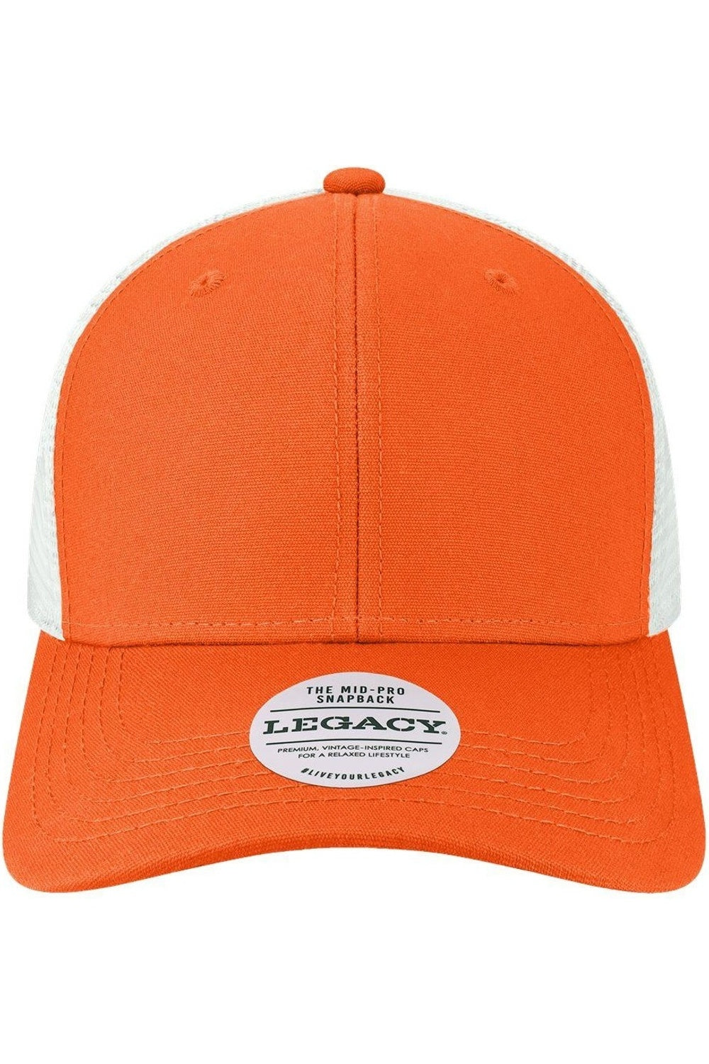 

Кепка водителя грузовика LEGACY Mid-Pro Snapback, оранжевый/белый