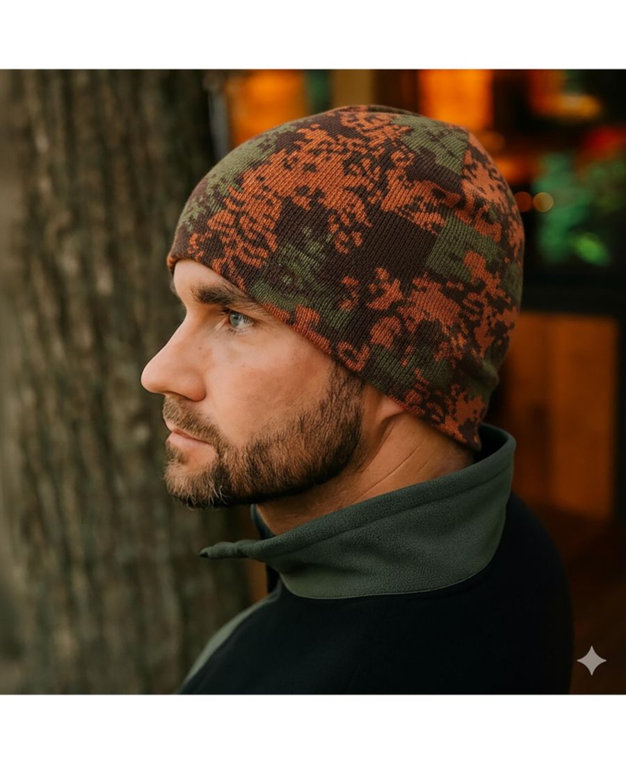 

Мужская шапка-бини Bolton без манжеты Kanut Sports, Orange/brown/oive