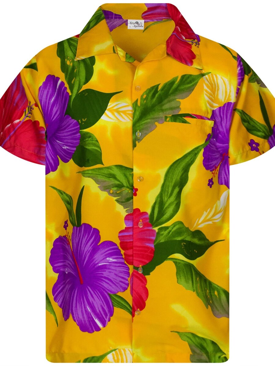 

Рубашка King Kameha Big Flower, желтый