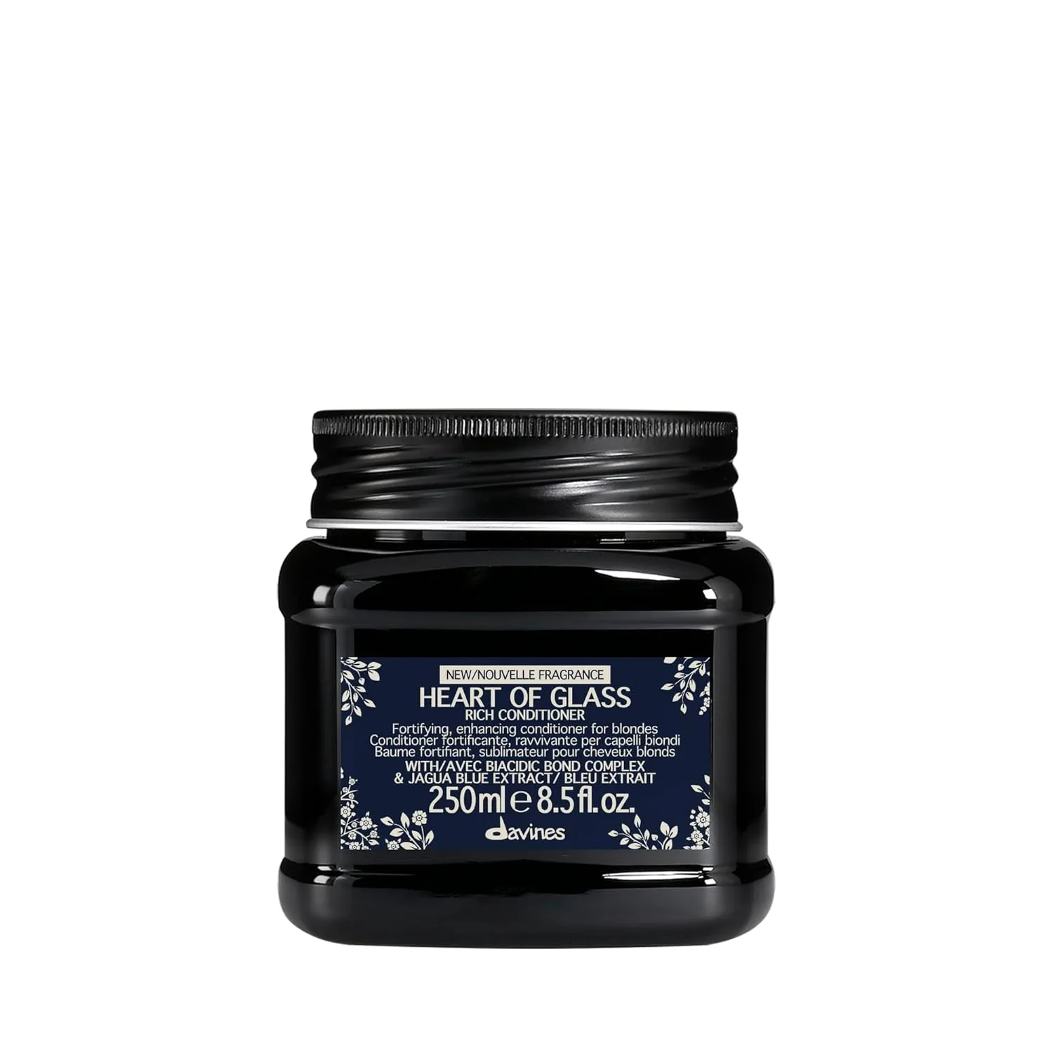 Кондиционер Davines Heart of Glass для блондированных и седых волос, укрепляющий уход с комплексом Biacidic Bond, green