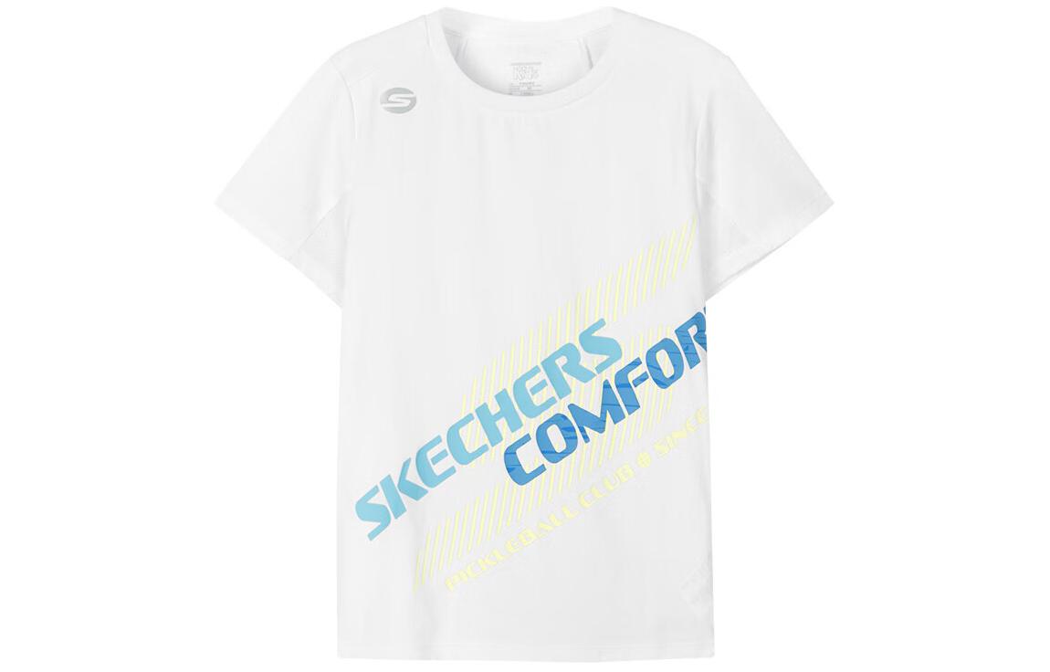 Футболка детская ярко-белая Skechers, Bright White/0019 — фото 2