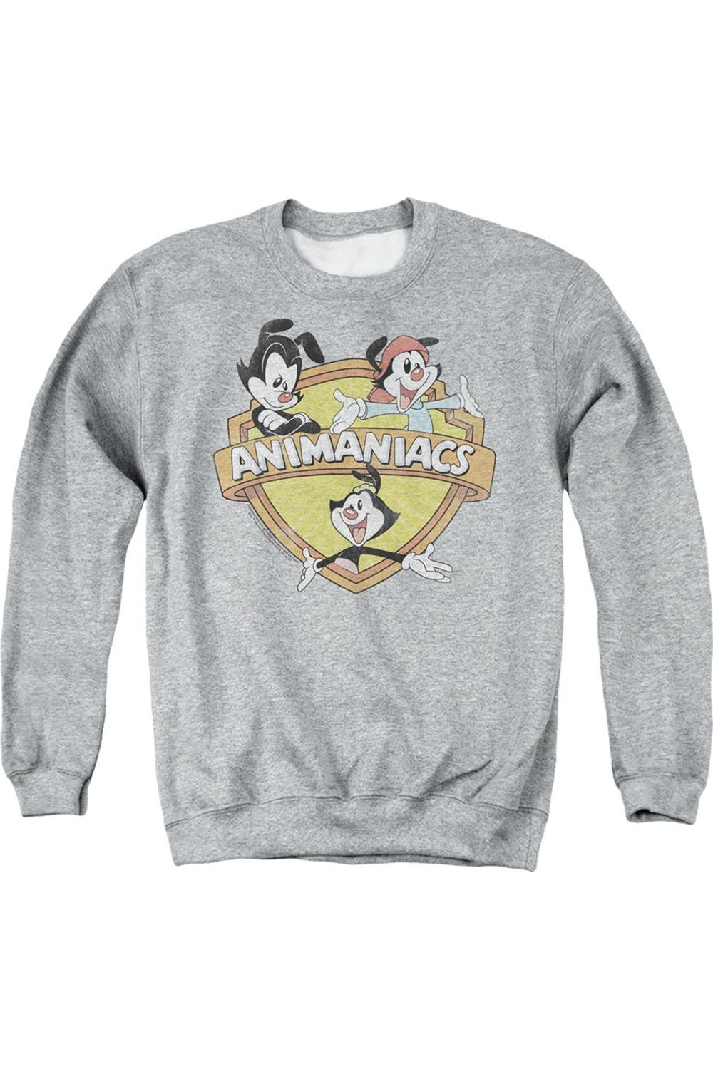 

Animaniacs Shielded Animaniacs Взрослый круглый вырез Толстовка Gildan, цвет athletic heather