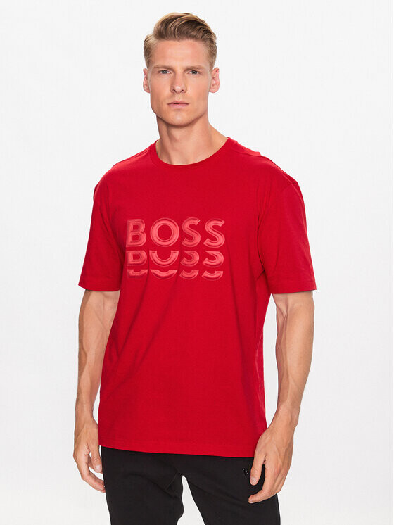 

Футболка стандартного кроя Boss, красный