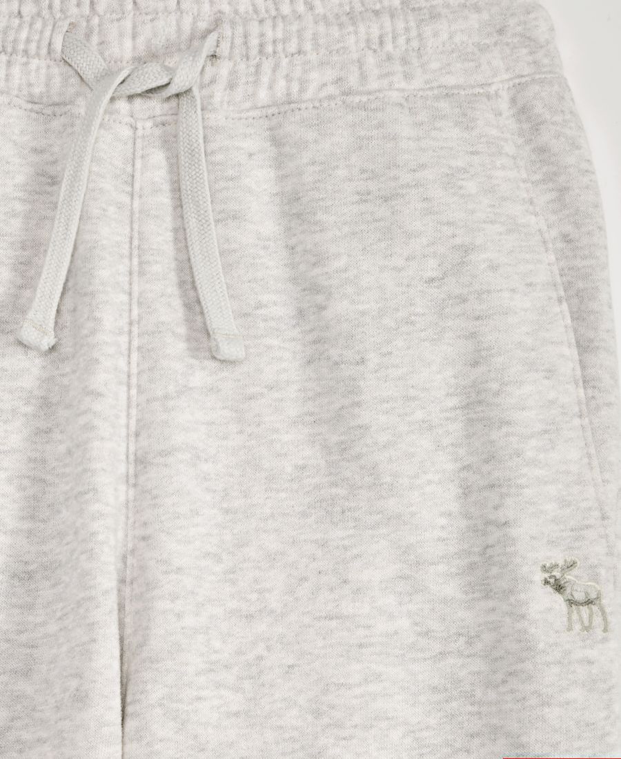 Детские флисовые спортивные штаны Essential для мальчиков 5-18 лет abercrombie kids, Light Gray Heather — фото 4