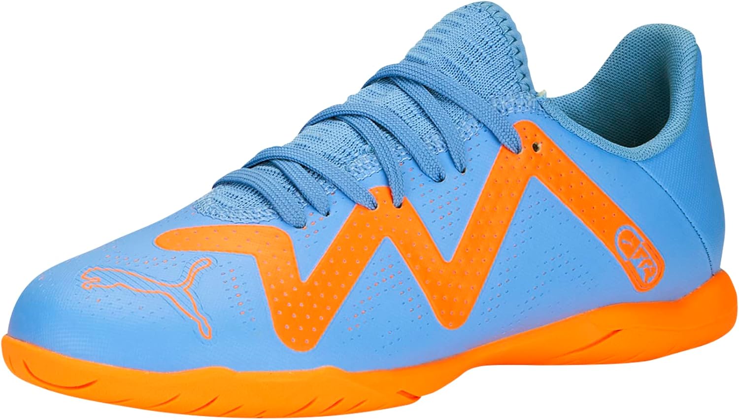 

Кроссовки Puma Future Play для детей и подростков, для занятий в помещении, белый/синий/оранжевый