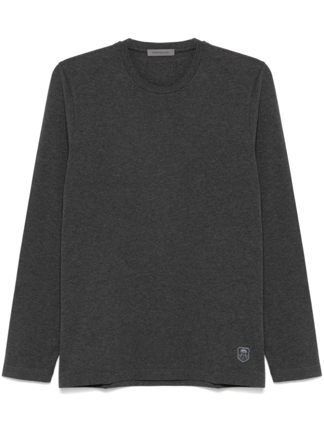 

Corneliani футболка с нашивкой-логотипом, серый