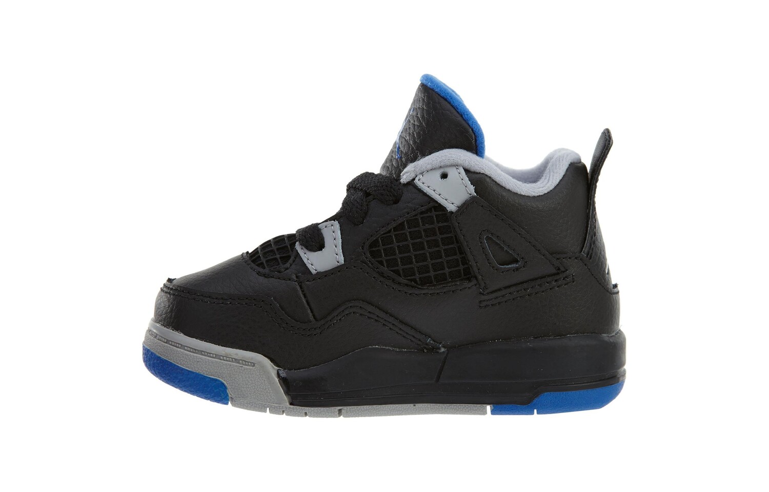 Кроссовки Jordan 4 Retro Black Soar Matte Silver White TD, черный