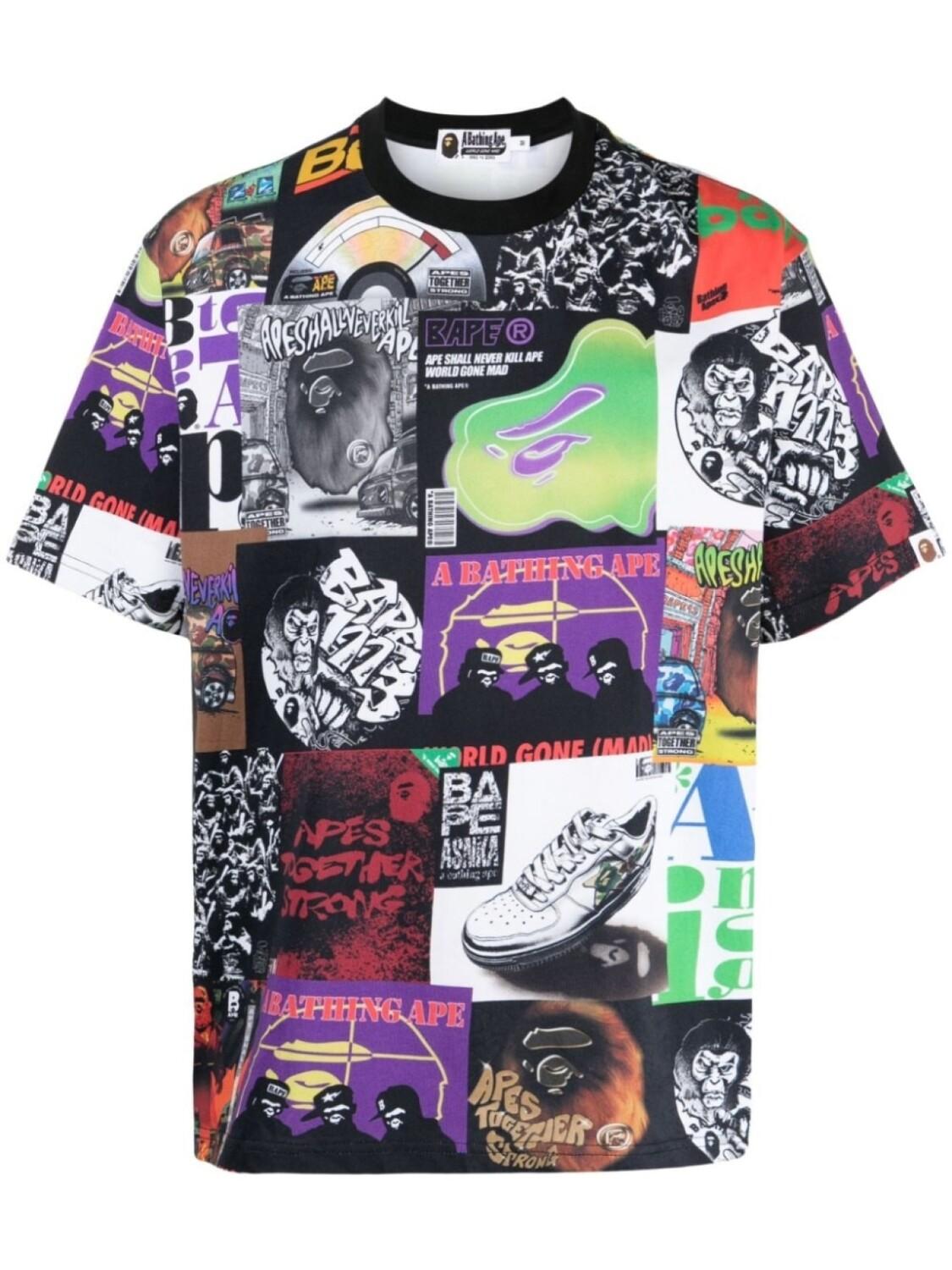 

A Bathing Ape футболка с логотипом, разноцветный