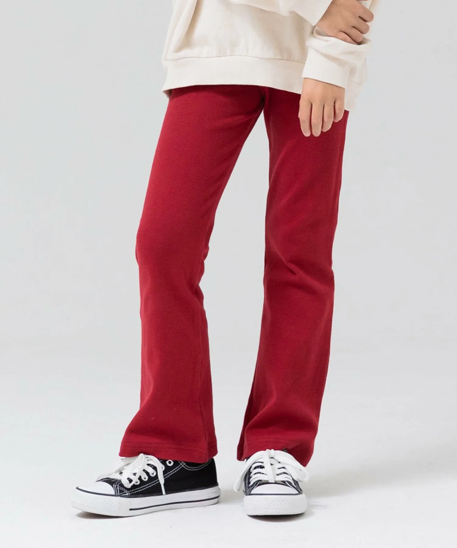 Расклешенные брюки из гиперэластичной ткани Chil2, Wine Red
