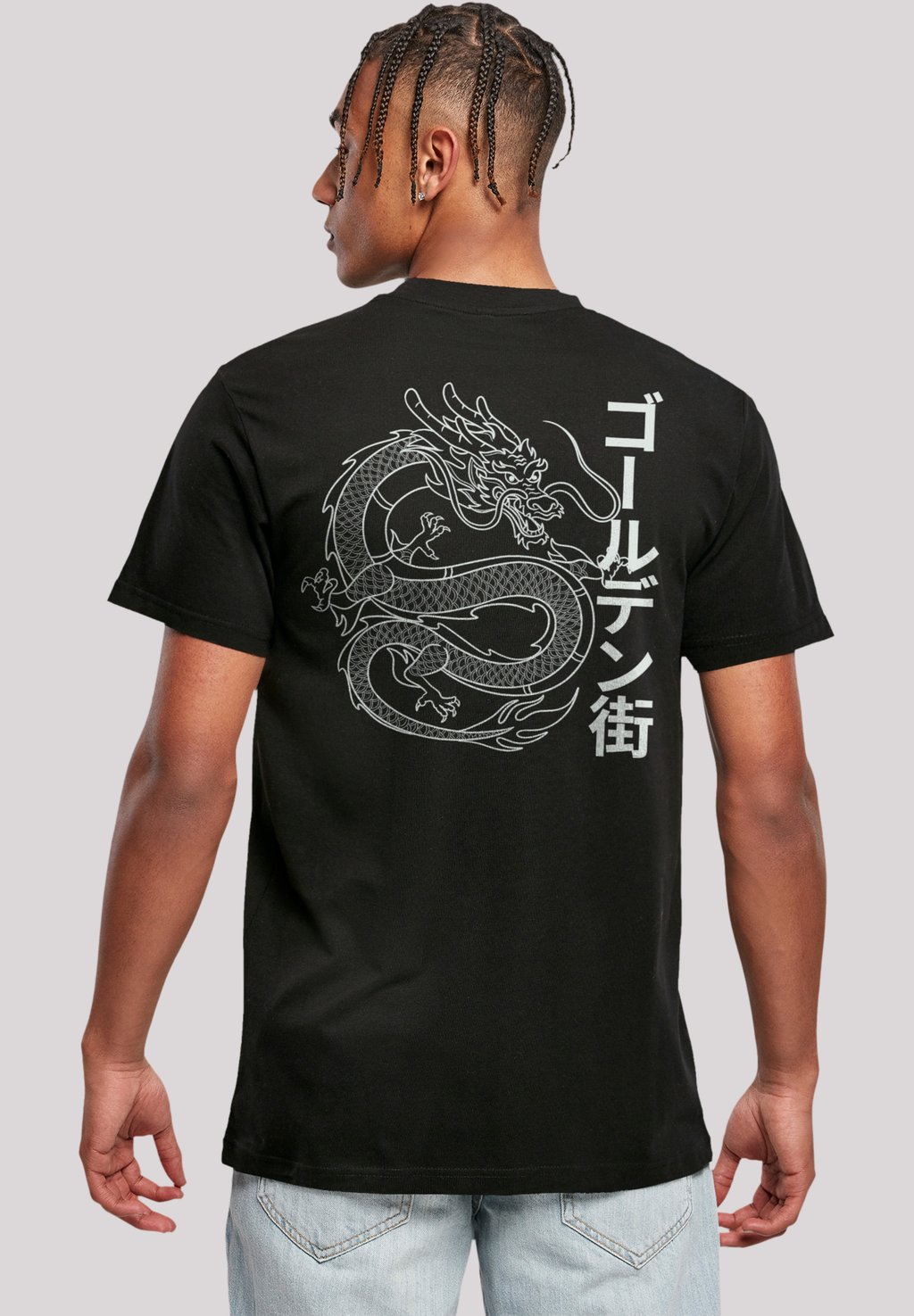 

Футболка с принтом DRACHE GOLDEN GAI F4NT4STIC, черный