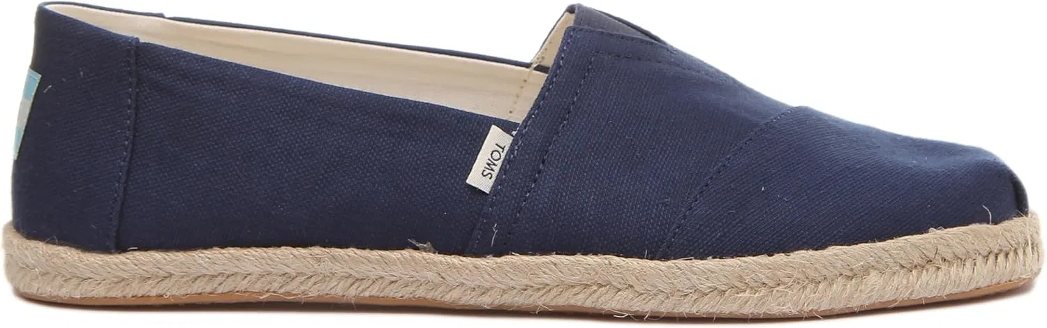 Мужские плоские тапочки TOMS Alpargata Rope, цвет индиго — фото 3