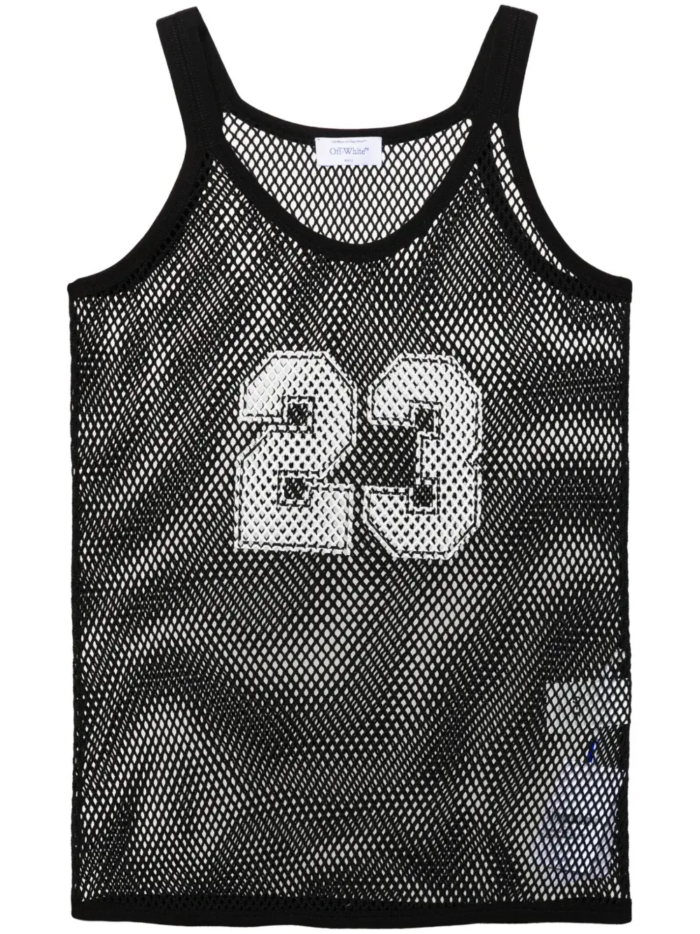 

Топ рыхлой вязки OFF-WHITE, черный