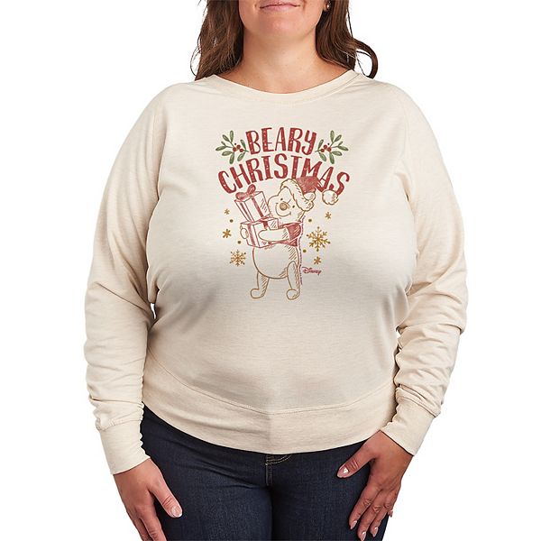

Футболка с длинным рукавом Winnie the Pooh Beary Christmas French Terry plus size Disney