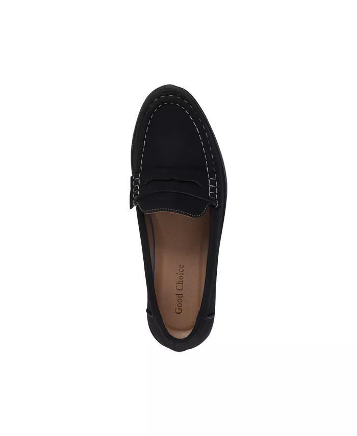 Женские лоферы Fallon на массивной подошве GC Shoes, черный — фото 4