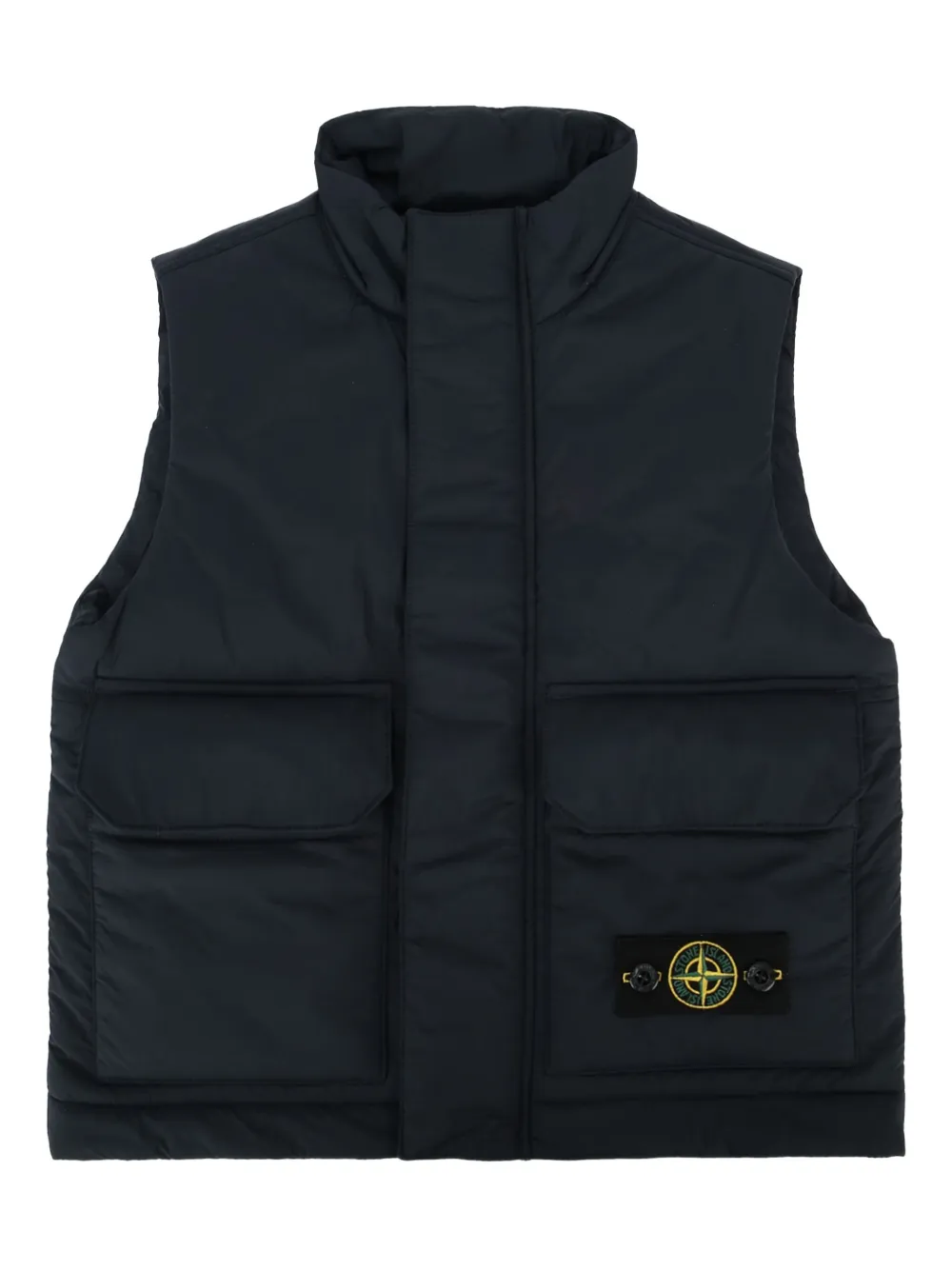 

Жилет с мотивом компаса Stone Island Junior, синий