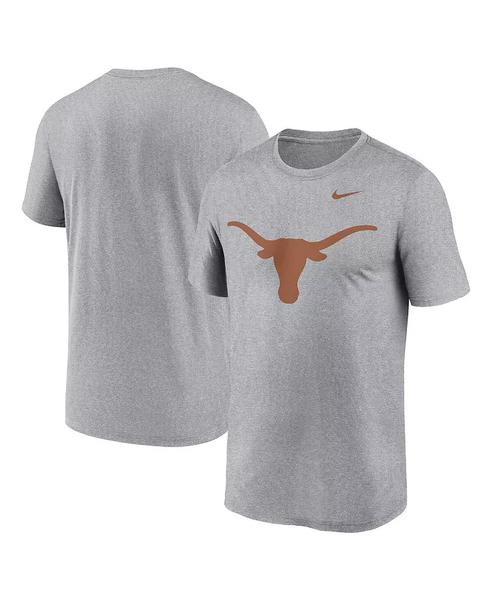 

Мужская футболка Heather Gray Texas Longhorns Primetime Legend Logo Nike