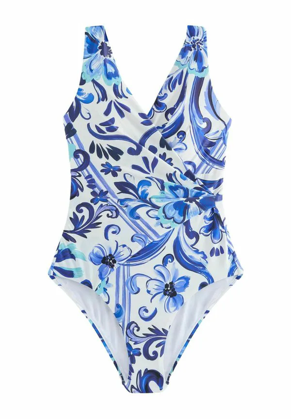 

Купальник с эффектом утягивания живота Next, White/Blue Porcelain, Белый, Купальник с эффектом утягивания живота Next, White/Blue Porcelain