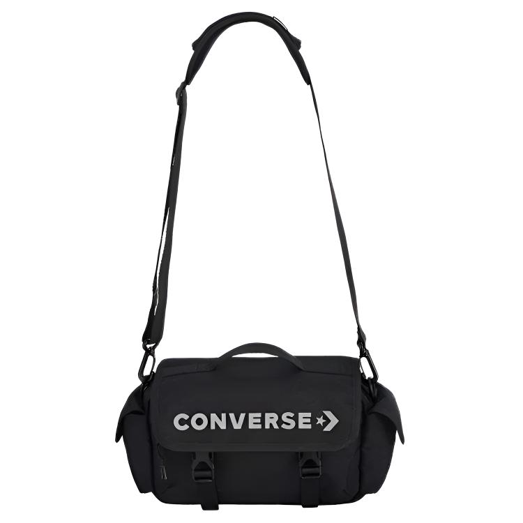 

Converse Полиэстеровая сумка через плечо, повседневная унисекс черная, Black