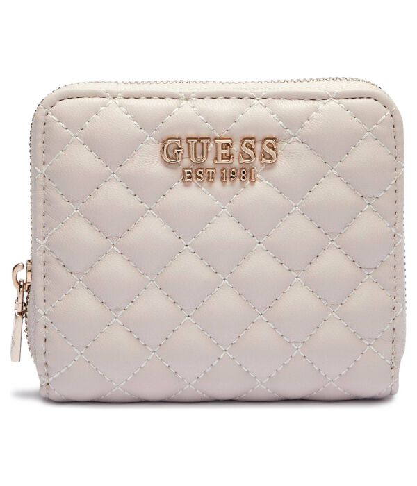 

Кошелек женский Guess стеганый на молнии, бежевый