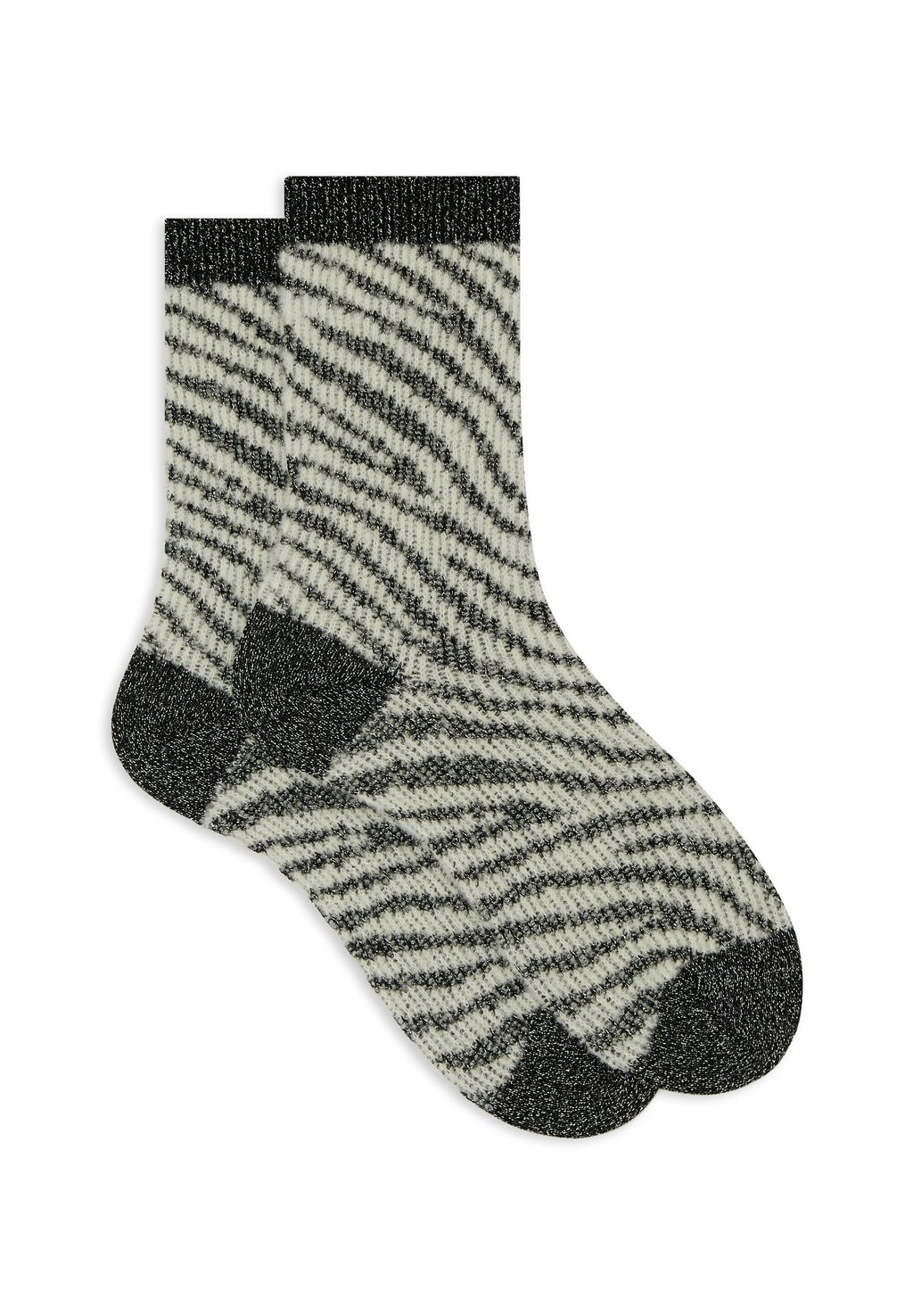 

Носки AND WITH ZEBRA MOTIF Gallo, черный