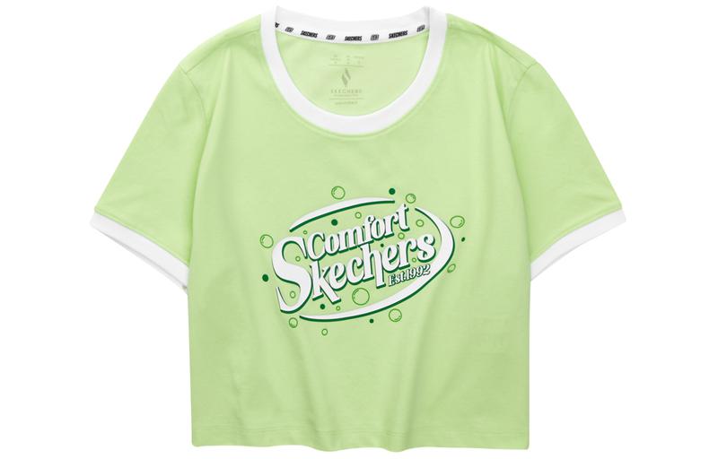 

Футболка классическая женская Светло-зеленая Skechers, Light Green/00QB