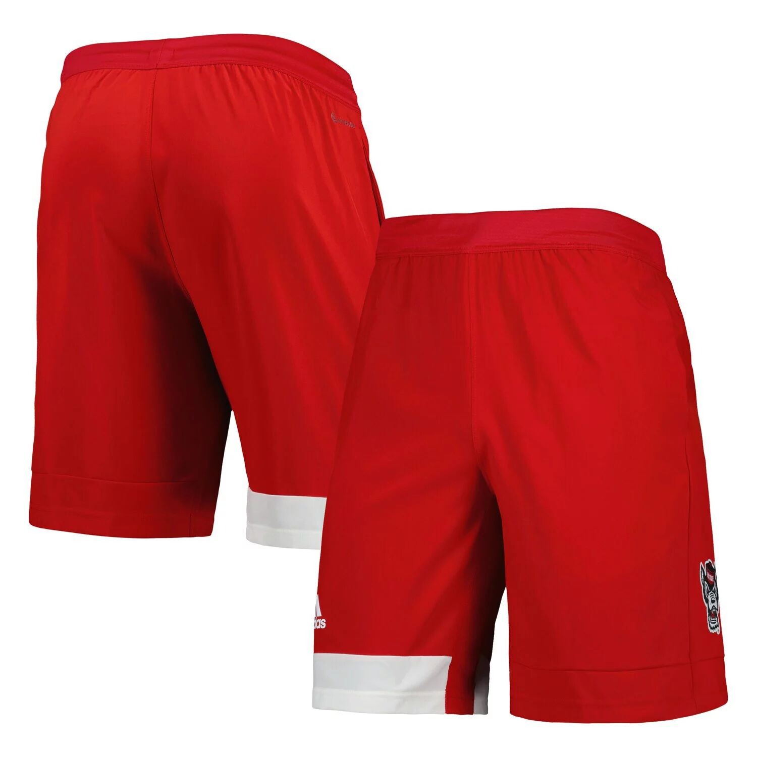 

Мужские красные тренировочные шорты NC State Wolfpack adidas