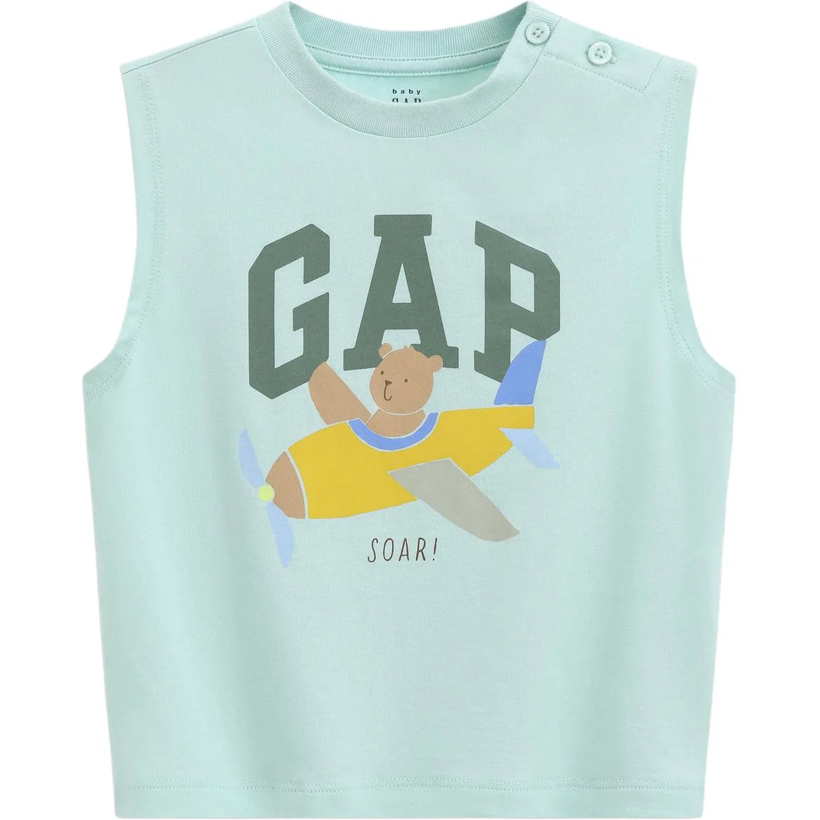Майка для детей GAP желтая — фото 3