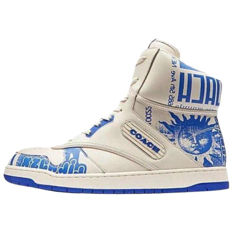 

COACH LIL NAS x C202 High top Skateboard Shoes мужские синие белые