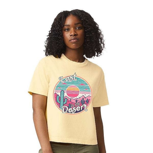 

Футболка Lost in the desert relaxed fit cropped Simply Sage Market, Butter