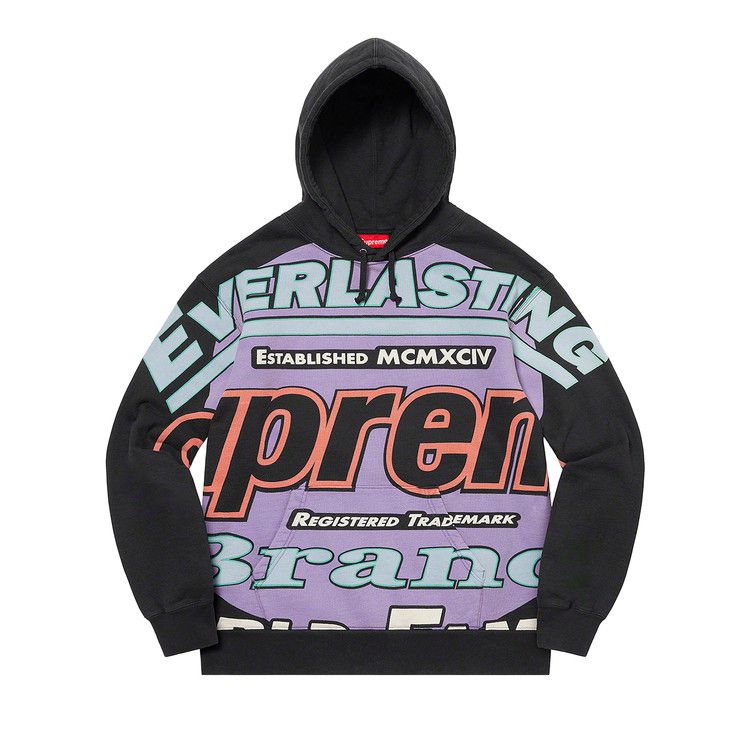 

Толстовка Supreme Everlasting Hooded Sweatshirt, Black