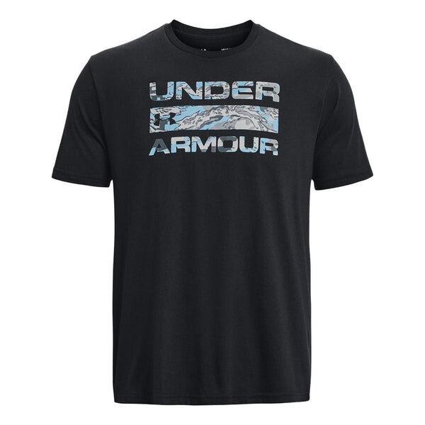 

Футболка stacked logo fill t-shirt 'black steel' Under Armour, черный