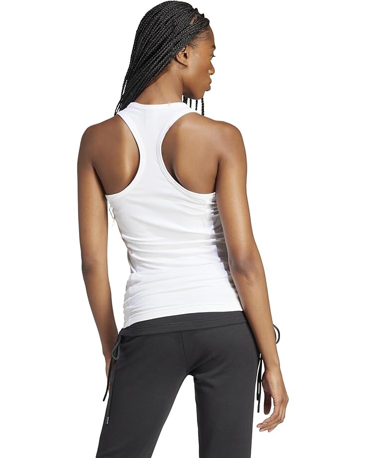 Топ adidas Rib Tank IN3623, белый — фото 3