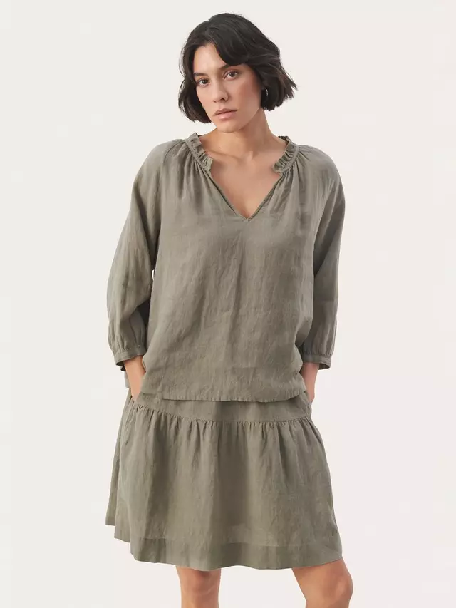 

Блуза Part Two Elody Linen, цвет vetiver