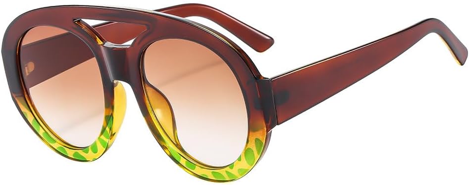 

Солнцезащитные очки для мужчин и женщин - защита UV400 - увеличенные линзы с двойной перемычкой и градиентным покрытием для занятий спортом на открытом воздухе и вождения QWBSER, 5