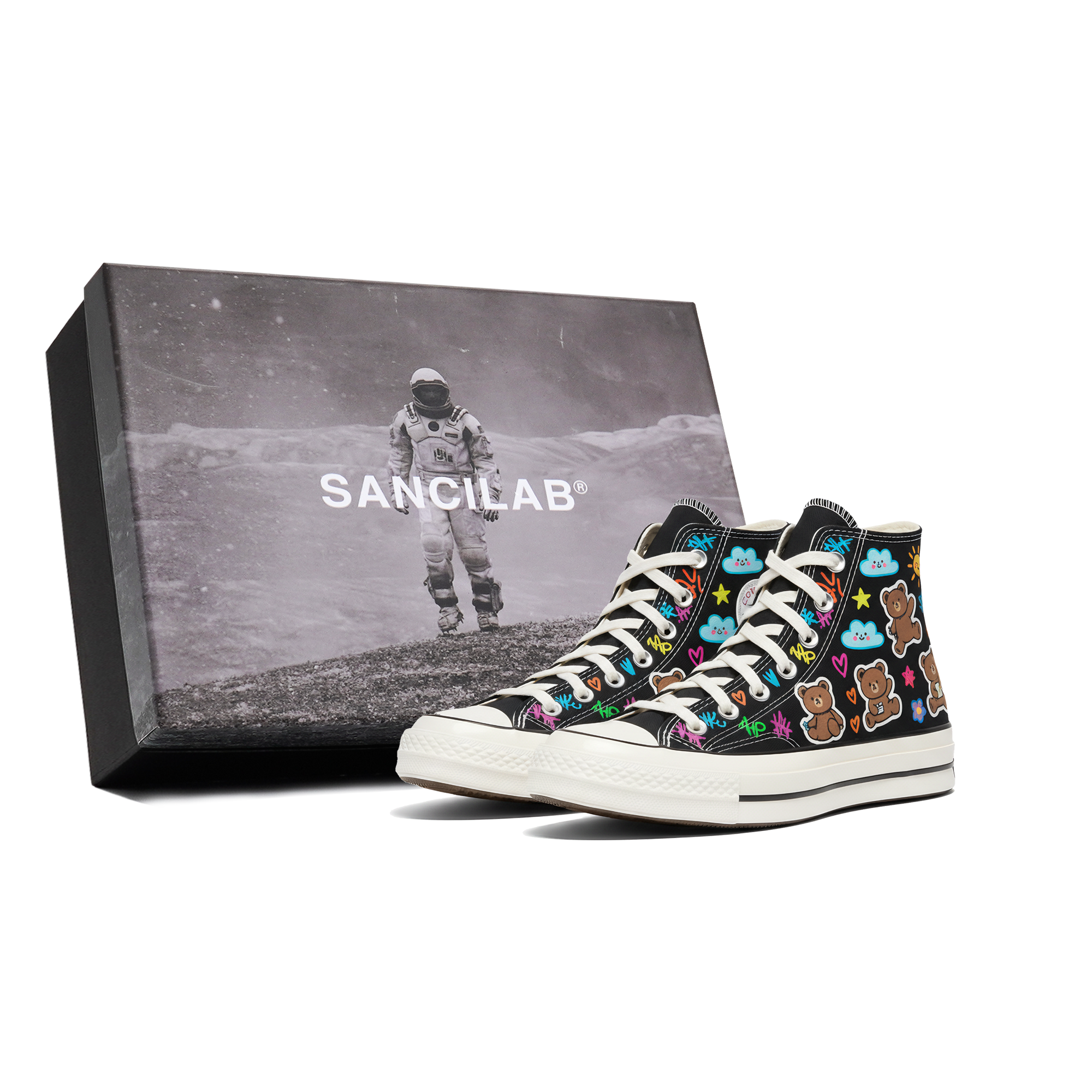 

Converse Chuck 70 устойчивые к истиранию высокие кроссовки Unisex Vintage Black