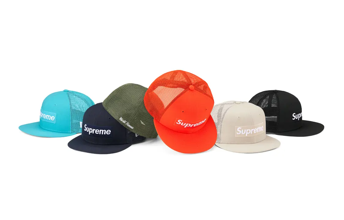 

Кепка Supreme Box Logo с сеточкой, черный