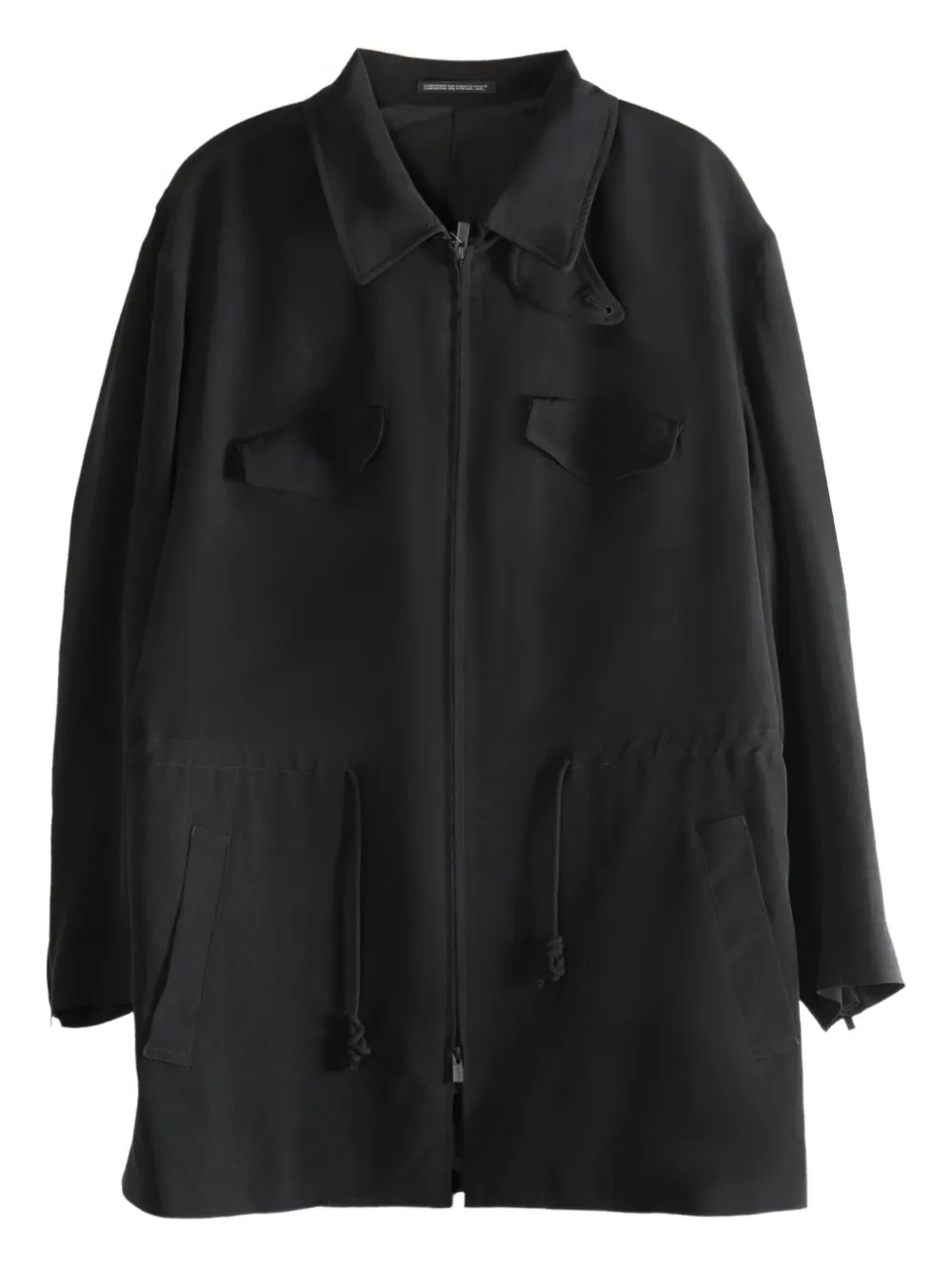 

Пальто на молнии Yohji Yamamoto, черный