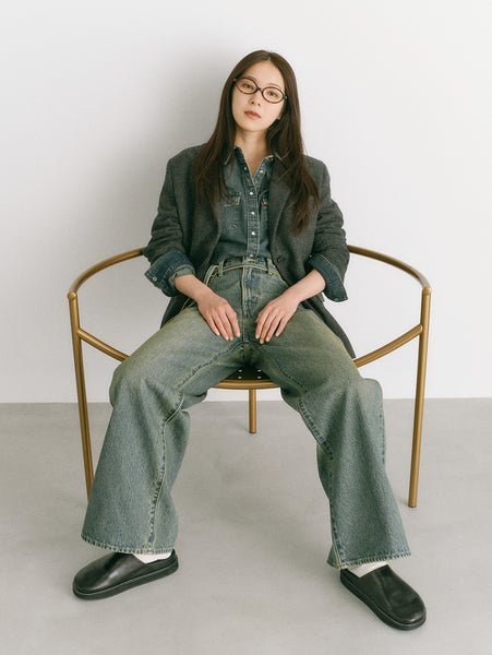 Японские джинсы прямого кроя размера XL, ограниченная серия Levi's, Blues