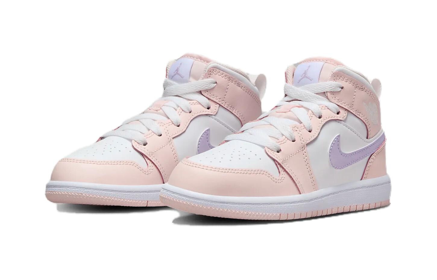 Кроссовки Kids 1 Mid "Pink Wash" Jordan, розовый/фиолетовый — фото 3