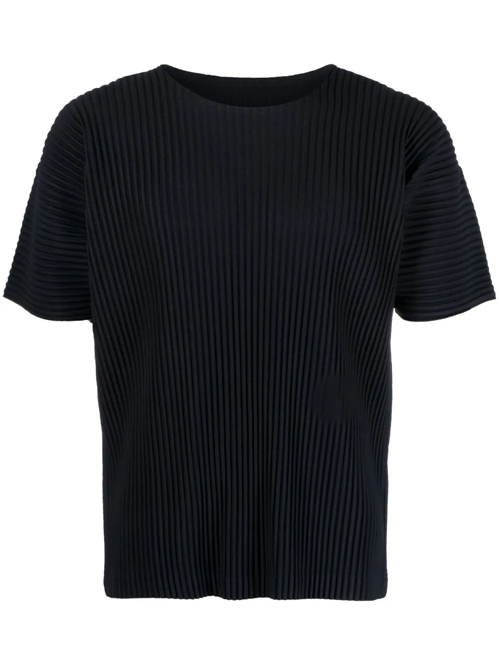 

Футболка с круглым вырезом и плиссировкой Homme Plissé Issey Miyake, синий