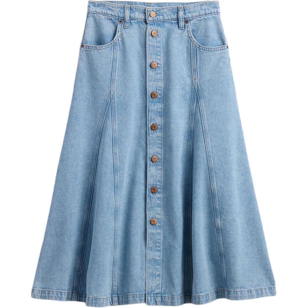 

GAP Джинсовая длинная юбка женская светлая постиранная тонкая Others