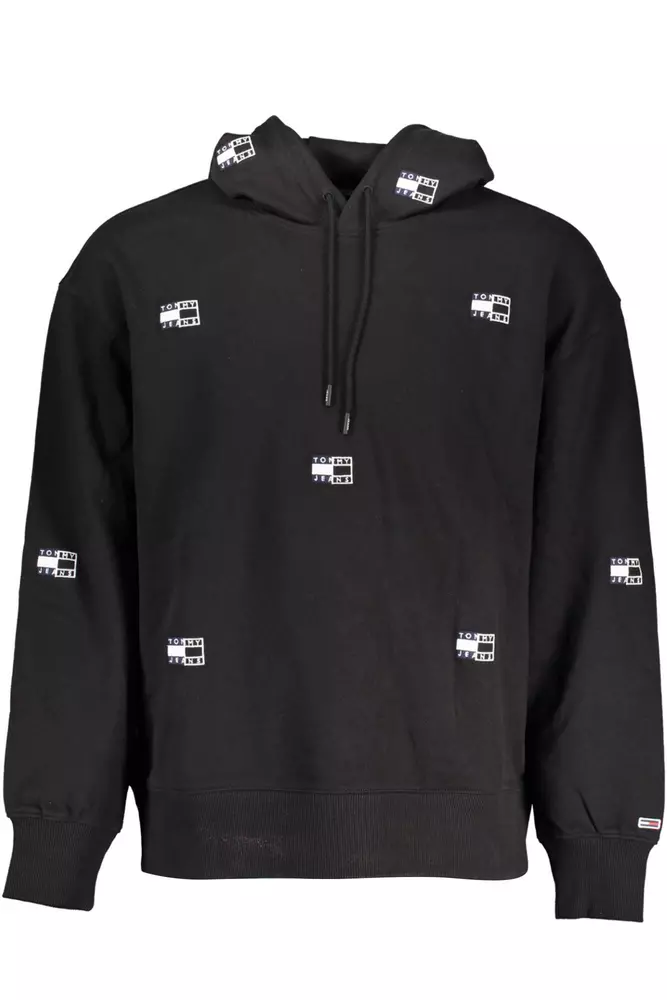 

Черный хлопковый мужской свитер Tommy Hilfiger