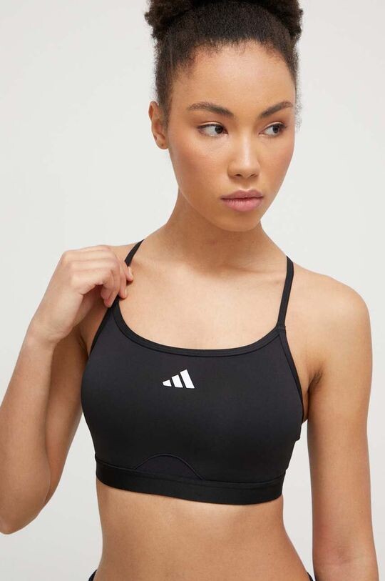 

Спортивный бюстгальтер Aeroreact adidas Performance, черный