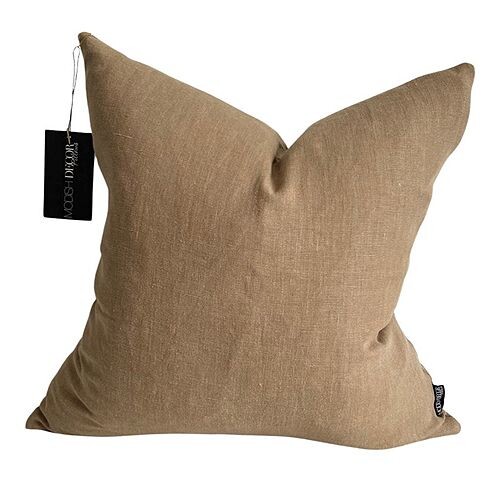 

Льняная наволочка, 18 x 18 дюймов Modish Decor Pillows, цвет Tan/Beige