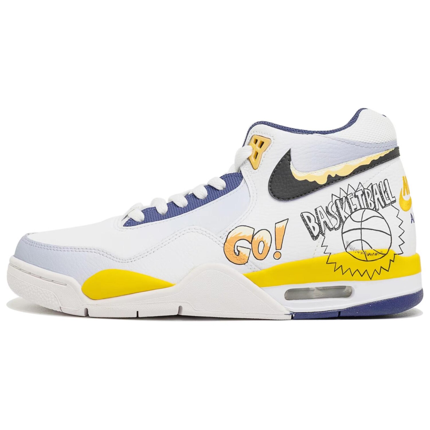 

Кроссовки Nike Flight Legacy Vintage Basketball Shoes Men Mid-top White, белый