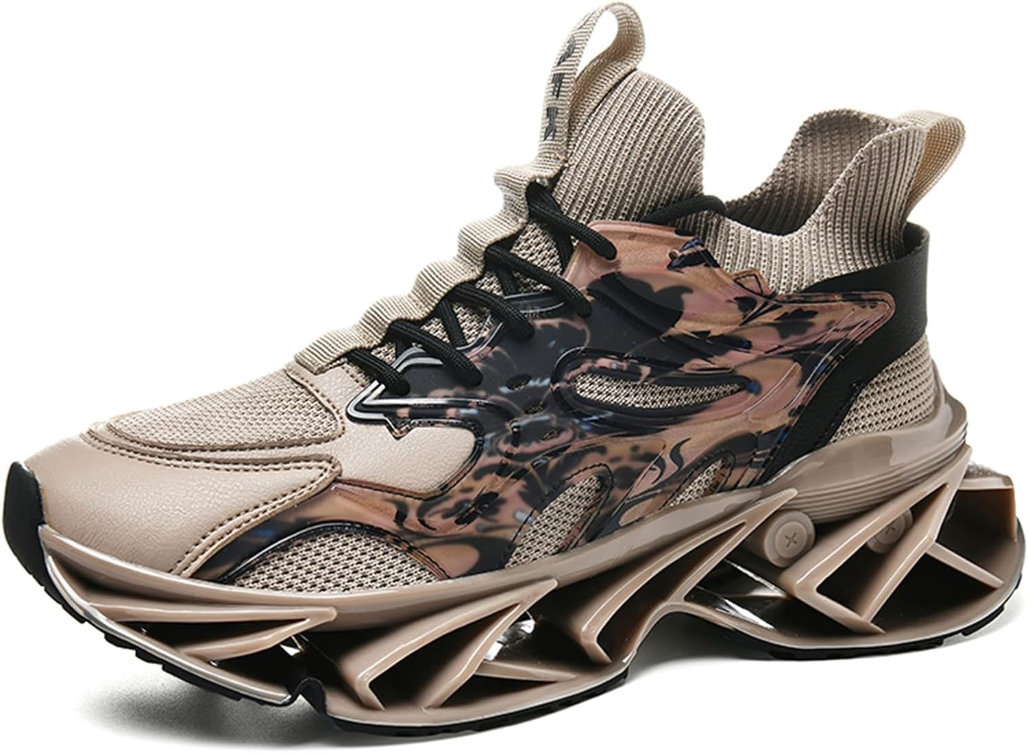 

Мужские кроссовки для бега сетчатые дышащие трейловые спортивные модные кеды для ходьбы и тенниса Abborora, коричневый