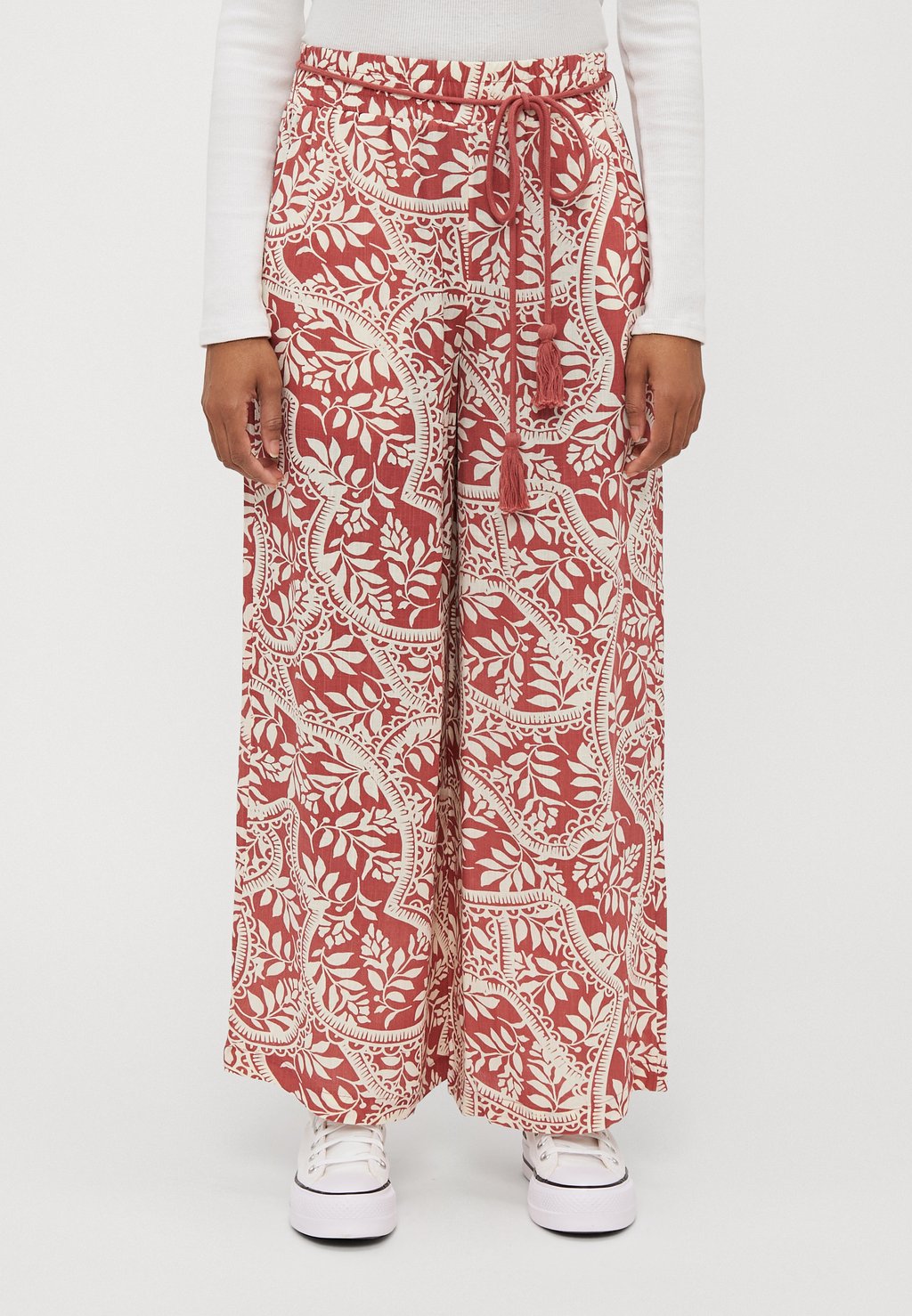 

Брюки VMBALI WIDE PANTS Vero Moda Petite, винно-красный