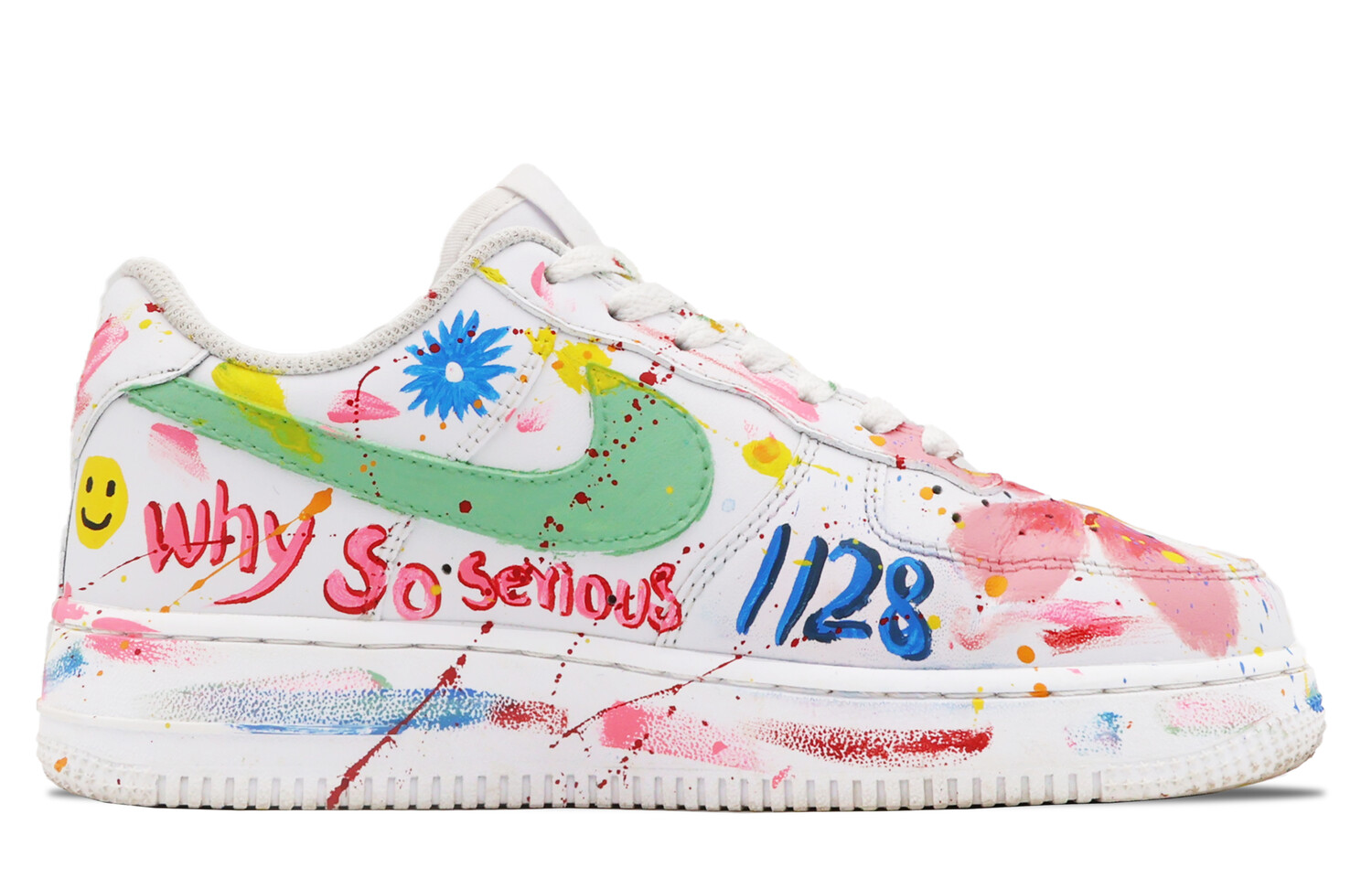 

Кроссовки Nike Air Force 1 Skateboard Shoes Women's Low-Top Red